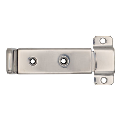 Stainless Steel Door Latch – Polished Slide Latch – With Detent To Keep In Position – 316 Stainless Steel