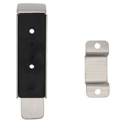 Stainless Steel Door Latch – Polished Slide Latch – With Detent To Keep In Position – 316 Stainless Steel