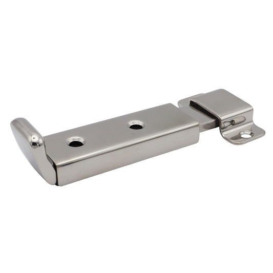 Stainless Steel Door Latch – Polished Slide Latch – With Detent To Keep In Position – 316 Stainless Steel