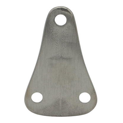 A4 Stainless Steel Fender Eye – 3 Point Fixing – Polished Finish – 17mm Hole For Rope