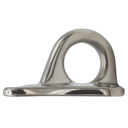 A4 Stainless Steel Fender Eye – 3 Point Fixing – Polished Finish – 17mm Hole For Rope