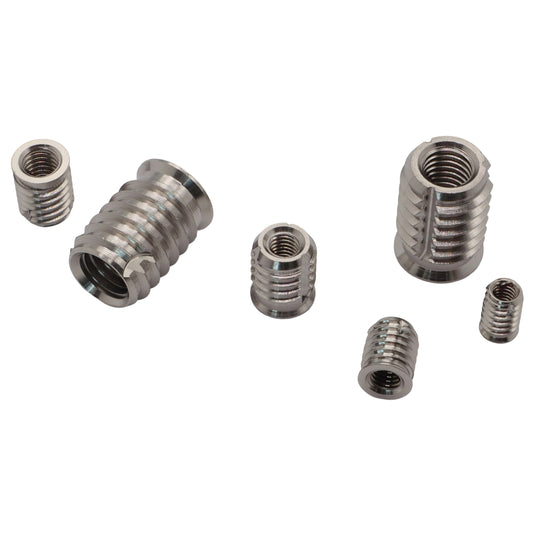 Self-Tapping Metric Threaded Inserts – 316 Stainless – Thru-Tapped – For Marine Use