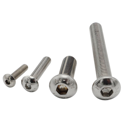A4 Stainless Steel Button Socket-Head Screws – Marine Grade Stainless Steel