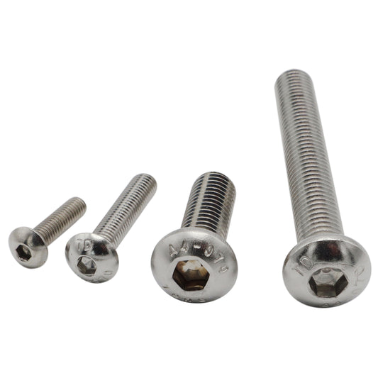A4 Stainless Steel Button Socket-Head Screws – Marine Grade Stainless Steel