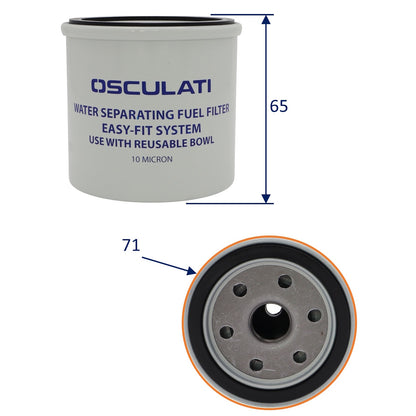 Osculati Fuel Filter Replacement Cartridge For Water Separating Fuel Filter – To Go With Our Item SM-1891