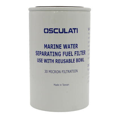 Osculati Replacement Water Separating Fuel Filter Cartridge – 30 Micron Filtration – To Suit Our Diesel Fuel Filter (Part Number SM-2080)