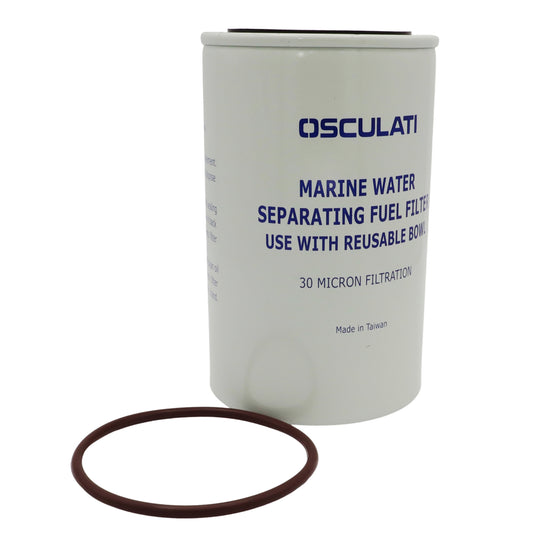 Osculati Replacement Water Separating Fuel Filter Cartridge – 30 Micron Filtration – To Suit Our Diesel Fuel Filter (Part Number SM-2080)