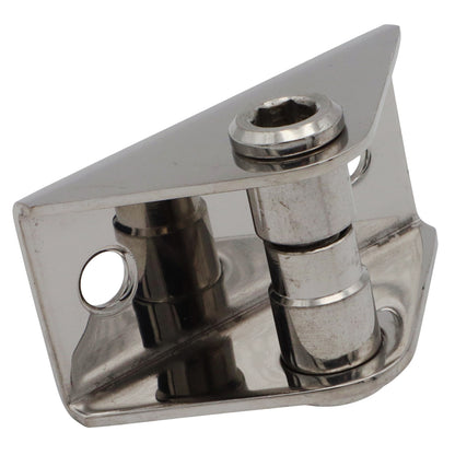 Stainless Steel Fork Base To Suit Our Osculati Range Of Stainless Steel Gas Struts – 8mm Diameter Mounting Pin 316-Grade Stainless