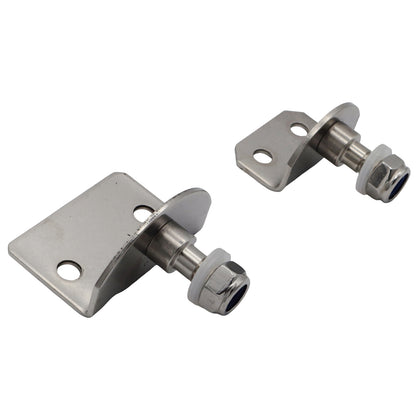 Gas Strut 90-Degree Mounting Plate – 316-Grade Stainless Steel – 8mm Pin Diameter – For Our Osculati Gas Struts