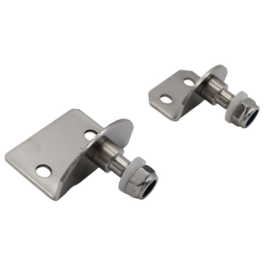 Gas Strut 90-Degree Mounting Plate – 316-Grade Stainless Steel – 8mm Pin Diameter – For Our Osculati Gas Struts