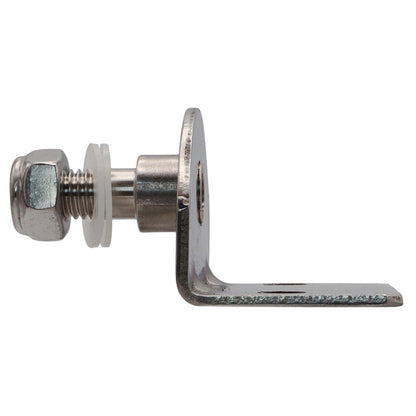 Gas Strut 90-Degree Mounting Plate – 316-Grade Stainless Steel – 8mm Pin Diameter – For Our Osculati Gas Struts