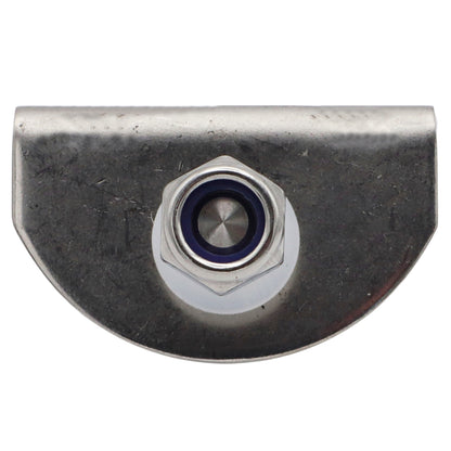 Gas Strut 90-Degree Mounting Plate – 316-Grade Stainless Steel – 8mm Pin Diameter – For Our Osculati Gas Struts