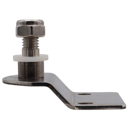 Gas Strut Mounting Plate – 8mm Pin – 10mm Offset – For Mounting Our Osculati Stainless Steel Gas Springs