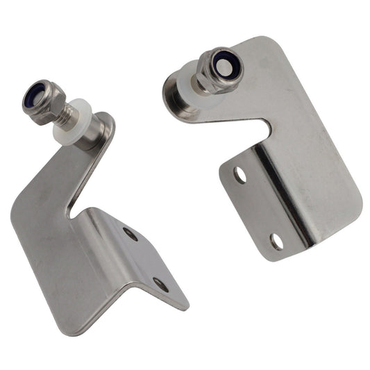 Gas Strut Mounting Bracket – 8mm Pin – Offset Geometry – Choice Of Left-Hand or Right-Hand Versions