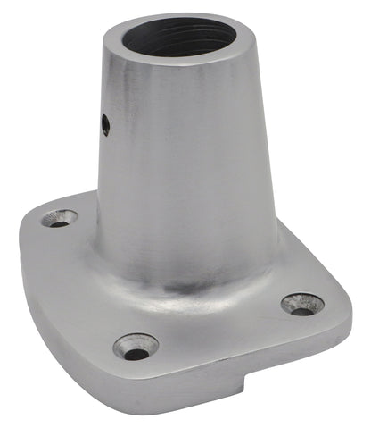 Anodized Aluminium Stanchion Base - Diameter 25mm - 7 Degree Slope