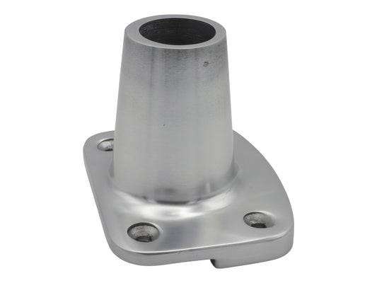 Anodized Aluminium Stanchion Base - Diameter 25mm – Straight 90 Degrees