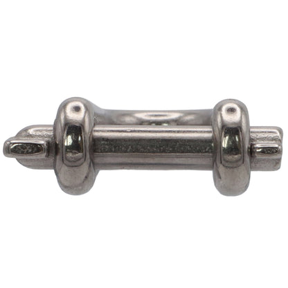 Long D-Shackle With Locking Key Pin – 316-Grade Stainless Steel - Metric Sizes