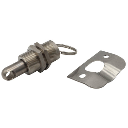 Lock Cylinder With Strike Plate – 316-Grade Stainless Steel – Great For Cockpit Lockers
