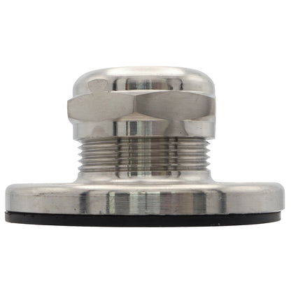 Thru Deck Waterproof Cable Gland – 12 to 20mm Cable Diameter – 316-Grade Stainless Steel