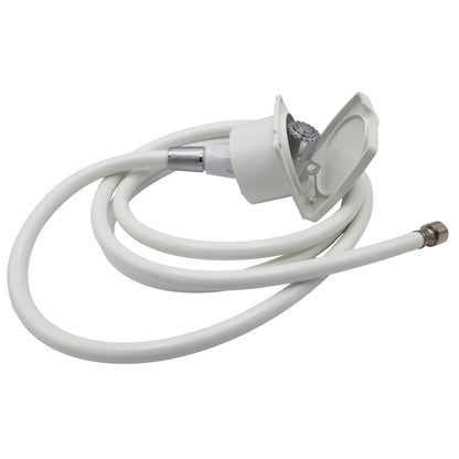 Osculati Compact Boat Shower With Chromed Brass Shower Head & Containment Box - Hinged Lid – 2.5m Hose