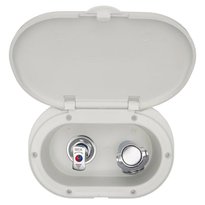 Cockpit Shower Unit – Mixed Hot & Cold Water – One Touch Tap For Flow & Temperature Adjustment