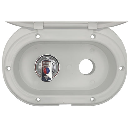 Cockpit Shower Unit – Mixed Hot & Cold Water – One Touch Tap For Flow & Temperature Adjustment