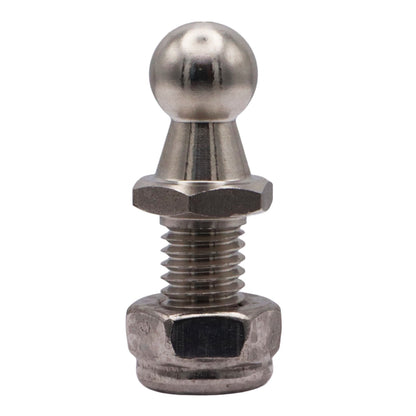Gas Strut Mounting Ball Joint – 10mm Ball - For Mounting Our Osculati Stainless Steel Gas Springs – M8 Thread Mounting