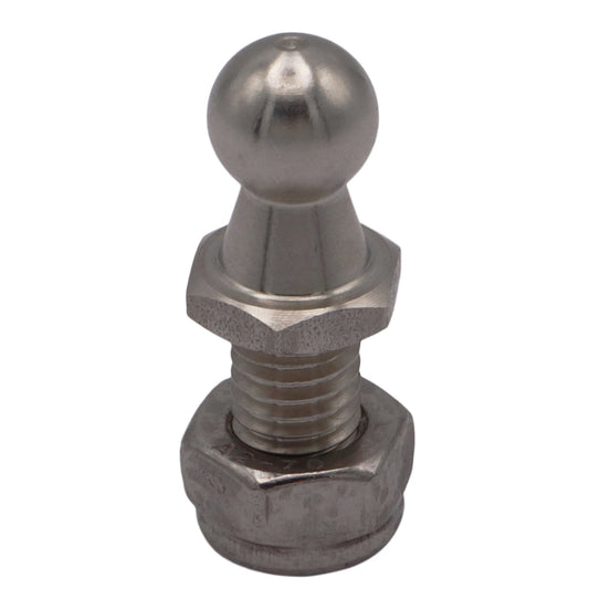 Gas Strut Mounting Ball Joint – 10mm Ball - For Mounting Our Osculati Stainless Steel Gas Springs – M8 Thread Mounting
