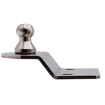 Gas Strut Mounting Plate With 10mm Ball Joint – 10mm Offset – For Mounting Our Osculati Stainless Steel Gas Springs