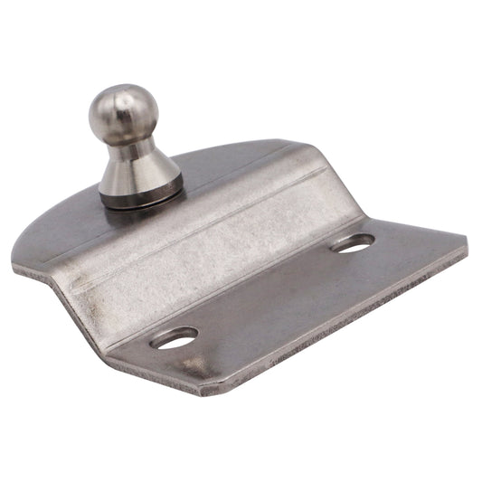 Gas Strut Mounting Plate With 10mm Ball Joint – 10mm Offset – For Mounting Our Osculati Stainless Steel Gas Springs