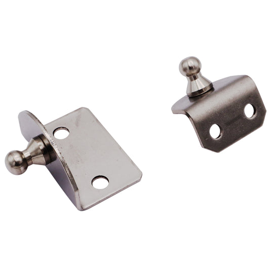 Gas Strut 90-Degree Mounting Plate – 10mm External Diameter Ball Joint – 316-Grade Stainless Steel – For Our Osculati Gas Struts
