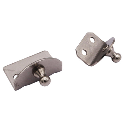 Gas Strut 90-Degree Mounting Plate – 10mm External Diameter Ball Joint – 316-Grade Stainless Steel – For Our Osculati Gas Struts