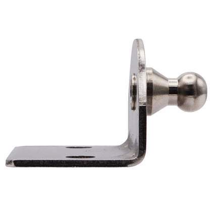 Gas Strut 90-Degree Mounting Plate – 10mm External Diameter Ball Joint – 316-Grade Stainless Steel – For Our Osculati Gas Struts