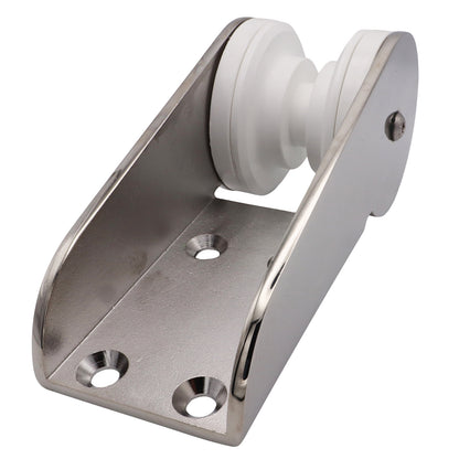 Osculati Cast Bow Roller – 316-Grade Stainless Steel – White Nylon Sheave – For Lines Up To 10kg