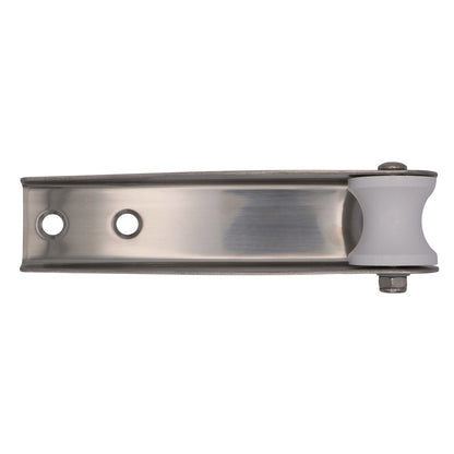 Osculati Bow Roller For Small Vessels – 316-Grade Stainless Steel – White Thermopolymer Sheave