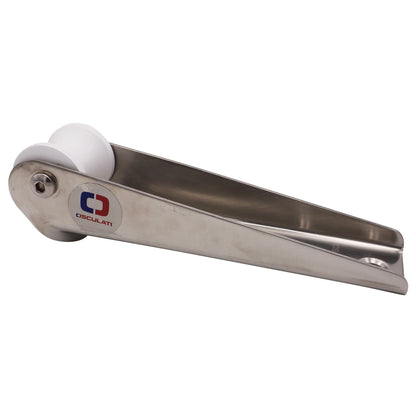 Osculati Bow Roller For Small Vessels – 316-Grade Stainless Steel – White Thermopolymer Sheave