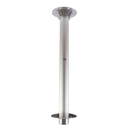 Osculati Table Pedestal Set – Anodised Aluminium Post – Aluminium Base & Top Fittings With Easy Taper Fitment – 700mm Height