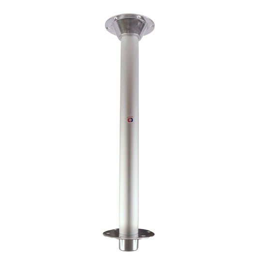 Osculati Table Pedestal Set – Anodised Aluminium Post – Aluminium Base & Top Fittings With Easy Taper Fitment – 700mm Height