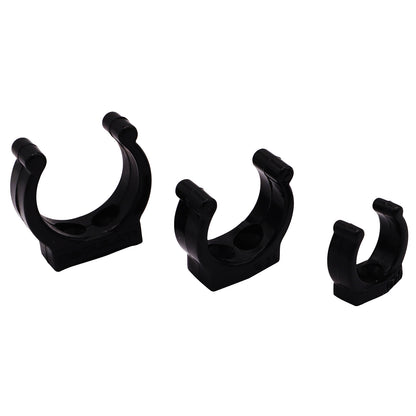 Osculati Heavy Duty Black Plastic Clips – Sizes To Fit 20mm, 25mm & 30mm diameters