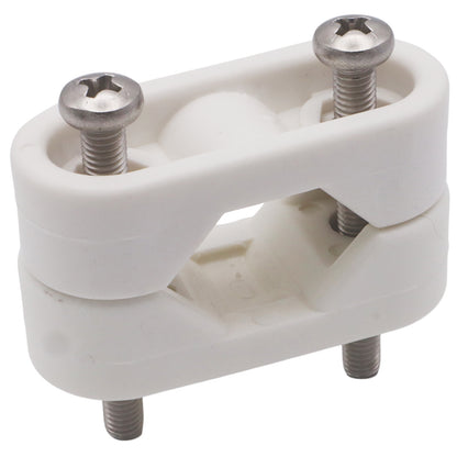 Nylon Clamp With Two Screws And Nuts To Suit 22mm Or 25mm Tube
