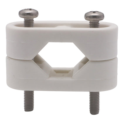 Nylon Clamp With Two Screws And Nuts To Suit 22mm Or 25mm Tube