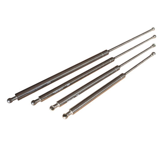 Gas Strut / Spring – 10mm Spherical Bearings - 432mm – 15kg (150N) - Osculati – Marine-Grade Stainless Steel