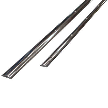 Boat Rubbing Strake - Rounded Shape With Drilled Holes – 316 Stainless Steel - Solid Profile With Polished Finish, Sold In 1.5m & 3m Lengths.