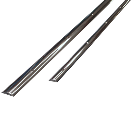 Boat Rubbing Strake - Rounded Shape With Drilled Holes – 316 Stainless Steel - Solid Profile With Polished Finish, Sold In 1.5m & 3m Lengths.