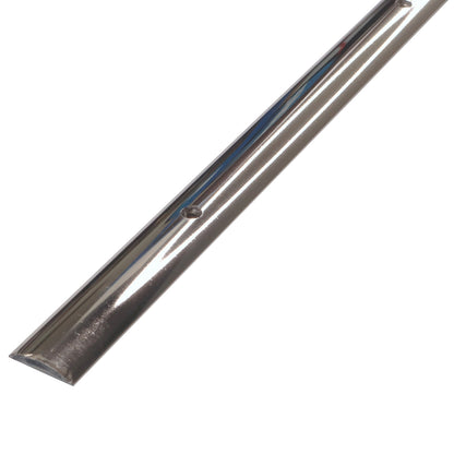 Boat Rubbing Strake - Rounded Shape With Drilled Holes – 316 Stainless Steel - Solid Profile With Polished Finish, Sold In 1.5m & 3m Lengths.