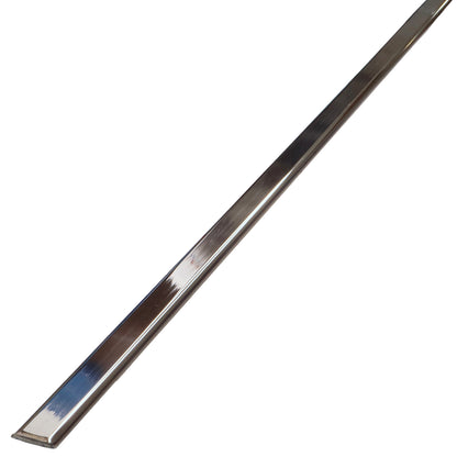 Boat Rubbing Strake Flat Top – 316 Stainless Steel - Solid Profile With Polished Finish, Sold In 1.5m & 3m Lengths.