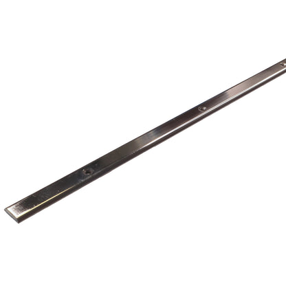 Boat Rubbing Strake Flat Top With Drilled Holes – 316 Stainless Steel - Solid Profile With Polished Finish, Sold In 1.5m And 3m Lengths.