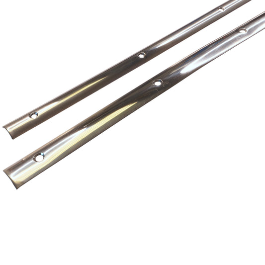 Arch (Curved) Boat Rubbing Strake With Pre Drilled Holes – 316 Stainless Steel - Polished Finish - Sold In 1.5m & 3m Lengths.