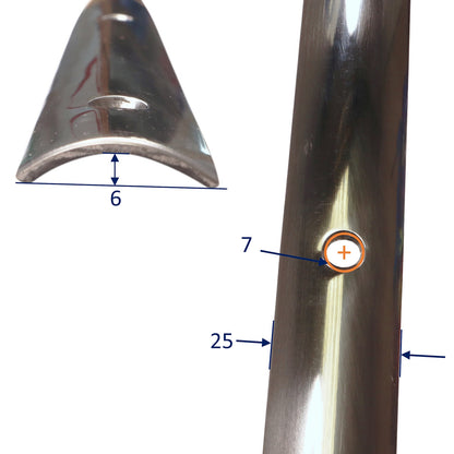Arch (Curved) Boat Rubbing Strake With Pre Drilled Holes – 316 Stainless Steel - Polished Finish - Sold In 1.5m & 3m Lengths.