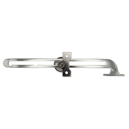 Pair Of Adjustable Hatch Stays – Chromed Brass – With Knurled Tightening Wheel
